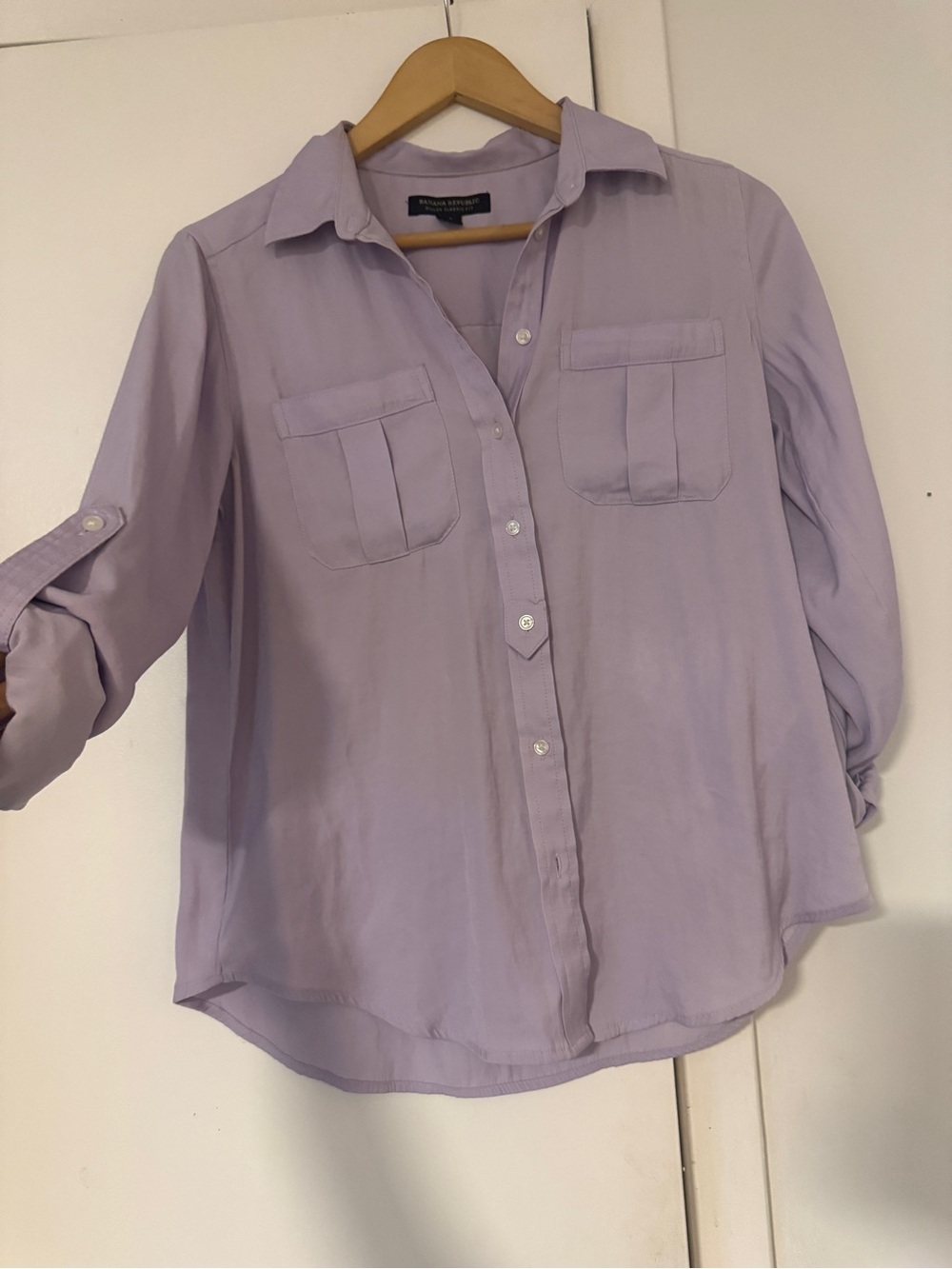 Banana Republic Lavender Button-Down Shirt